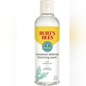 New Burt's Bees Breakout Defense Foaming Wash Full Size